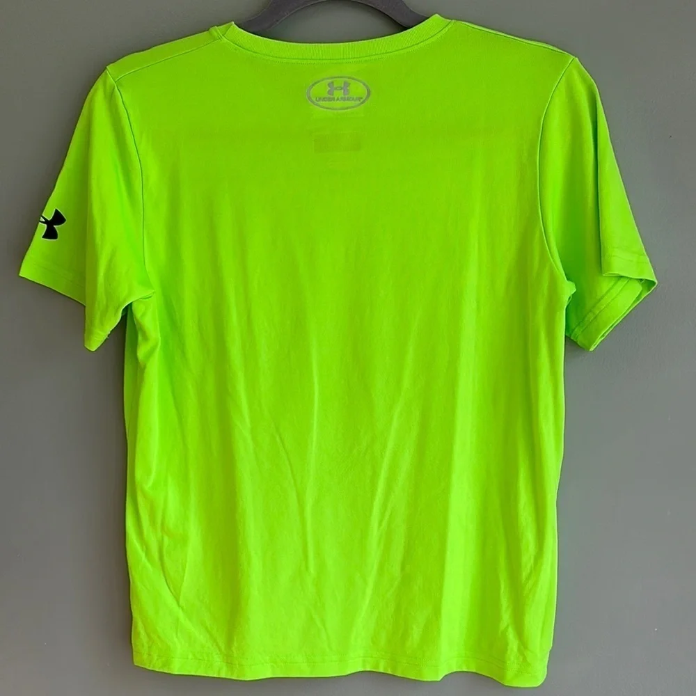 Under Armour Hulk Fist T-Shirt Youth Gamma Green Marvel Comics Large VGUC